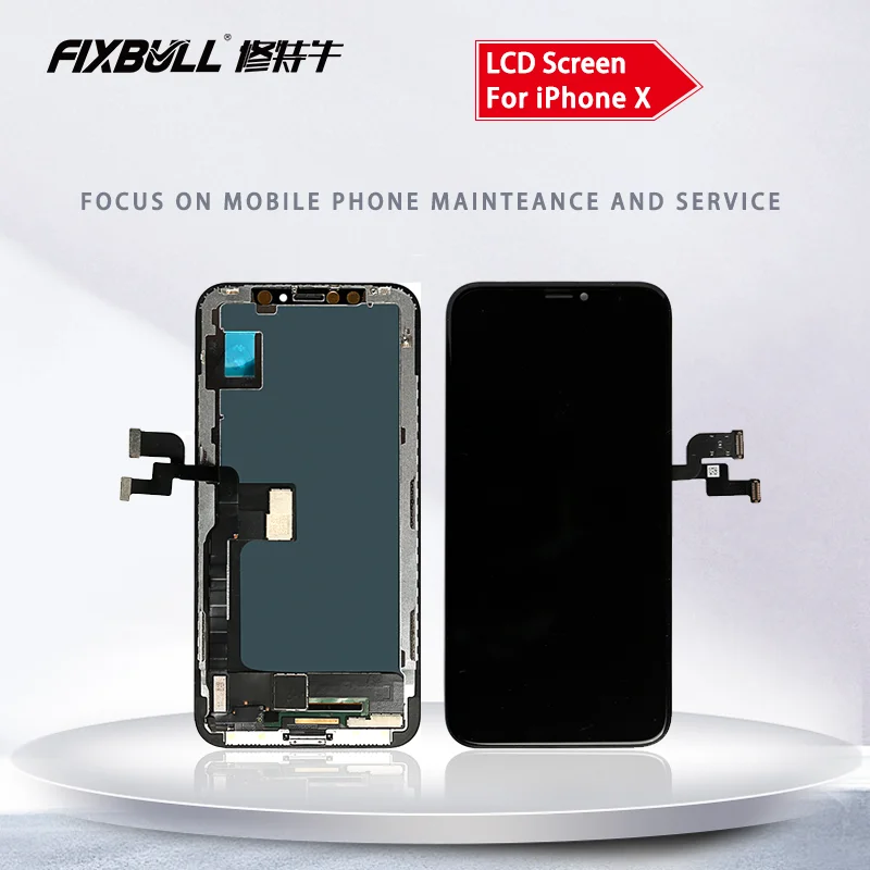 FIXBULL 100% протестированный дисплей для iPhone X Xr Xs 11 TFT с 3D сенсорной заменой AAAA ЖК