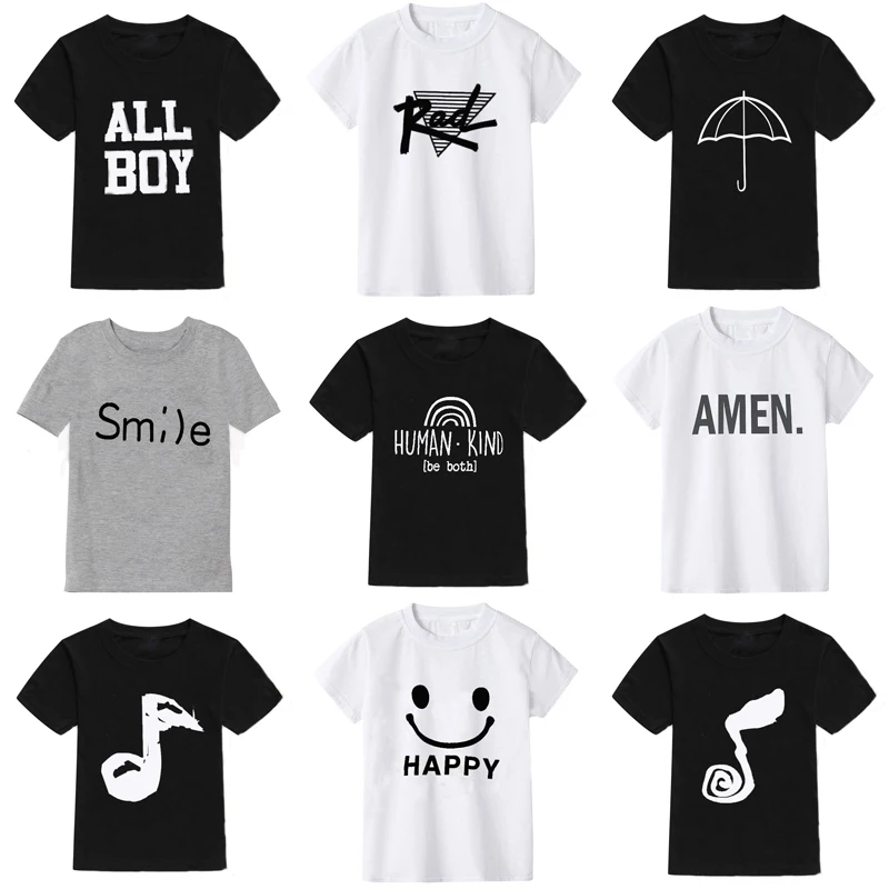 new cotton casual fashion children's t-shirt boys t shirts kids t shirt girls tshirt baby boy clothes kids clothes 2-10Y