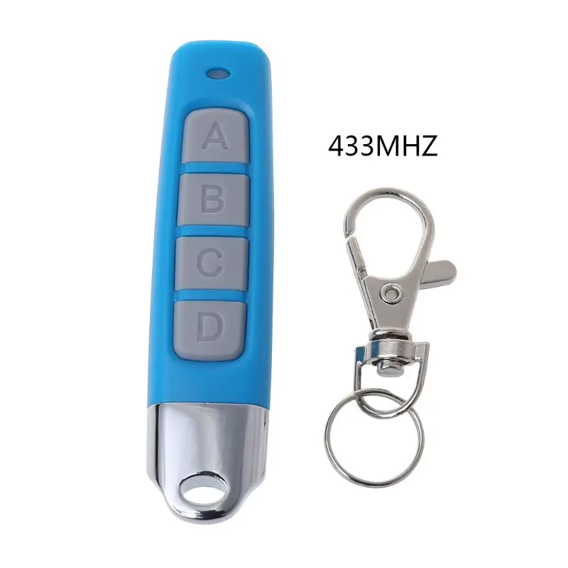 Wireless Transmitter Garage Gate Door Electric Copy Controller 433MHZ 4 Buttons Clone Remote Control Anti-theft Lock Key