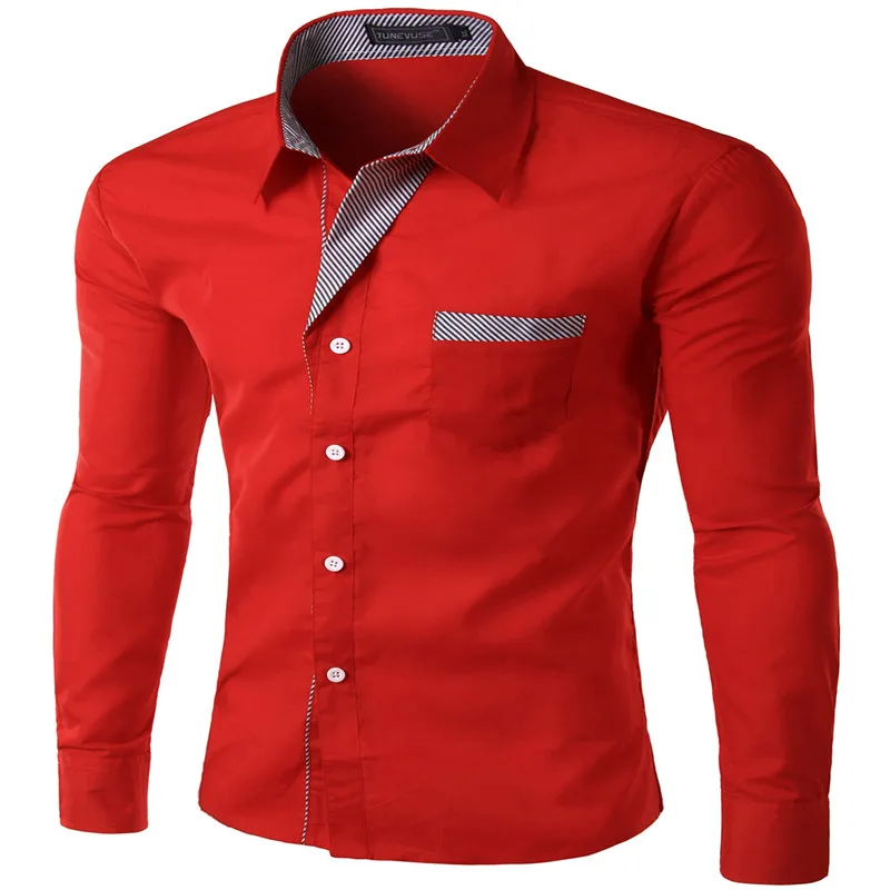 Kezera модный бренд Camisa Masculina рубашка с длинными рукавами для мужчин корейский тонкий дизайн формальная повседневная мужская рубашка Размер M-4XL