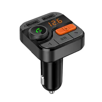 

Bluetooth 5.0 FM Transmitter Car Kit MP3 Modulator Player Wireless Handsfree Audio Receiver Dual USB Fast Charger 3.4A