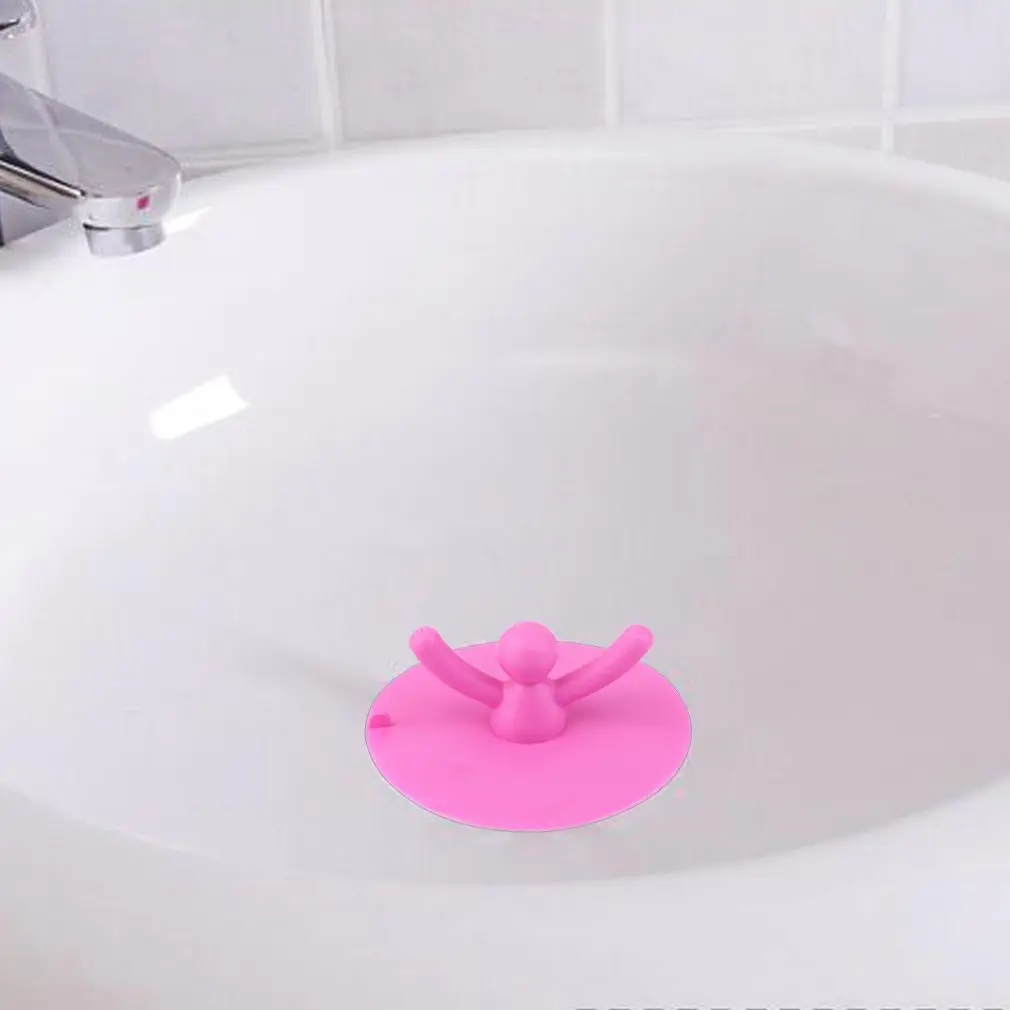 Multifuctional Kitchen Washroom Bathroom Shower Waterproof Silicone Sink Plug Water Sink Bathtub Drainage Stopper Tool Cute