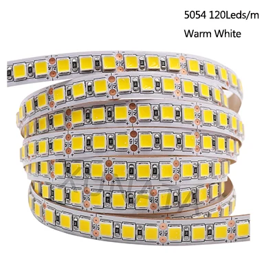 5M DC12V Светодиодная лента Лента SMD 5054 2835 5630 120Leds / m Водонепроницаемая светодиодная лента Гибкая светодиодная лента Светодиодные ленты Светодиодные лампы - Испускаемый цвет: 5054 120leds WW