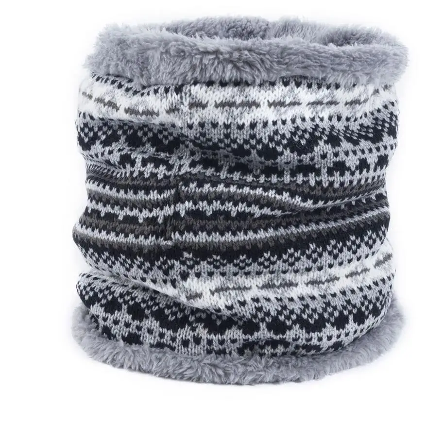 Aswinfon Cable Knit Снуд шарф Зимний шарф на шею с флисовой подкладкой шарф утолщенный для мужчин и женщин двухслойная флисовая подкладка вязаный