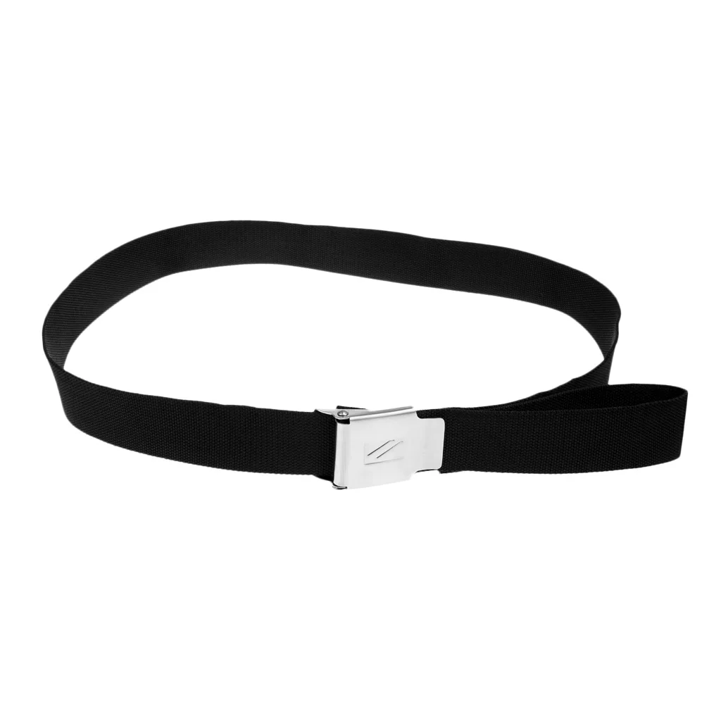 1,5 м пояс для дайвинга с пряжкой Camlock из нержавеющей стали черный