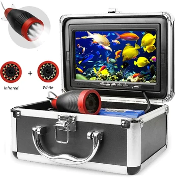 

Erchang Fish Finder Underwater Fishing Camera 7 Inch 1000TVL Waterproof Underwater Camera 12 PCS Infrared Lamp ICE Fishing