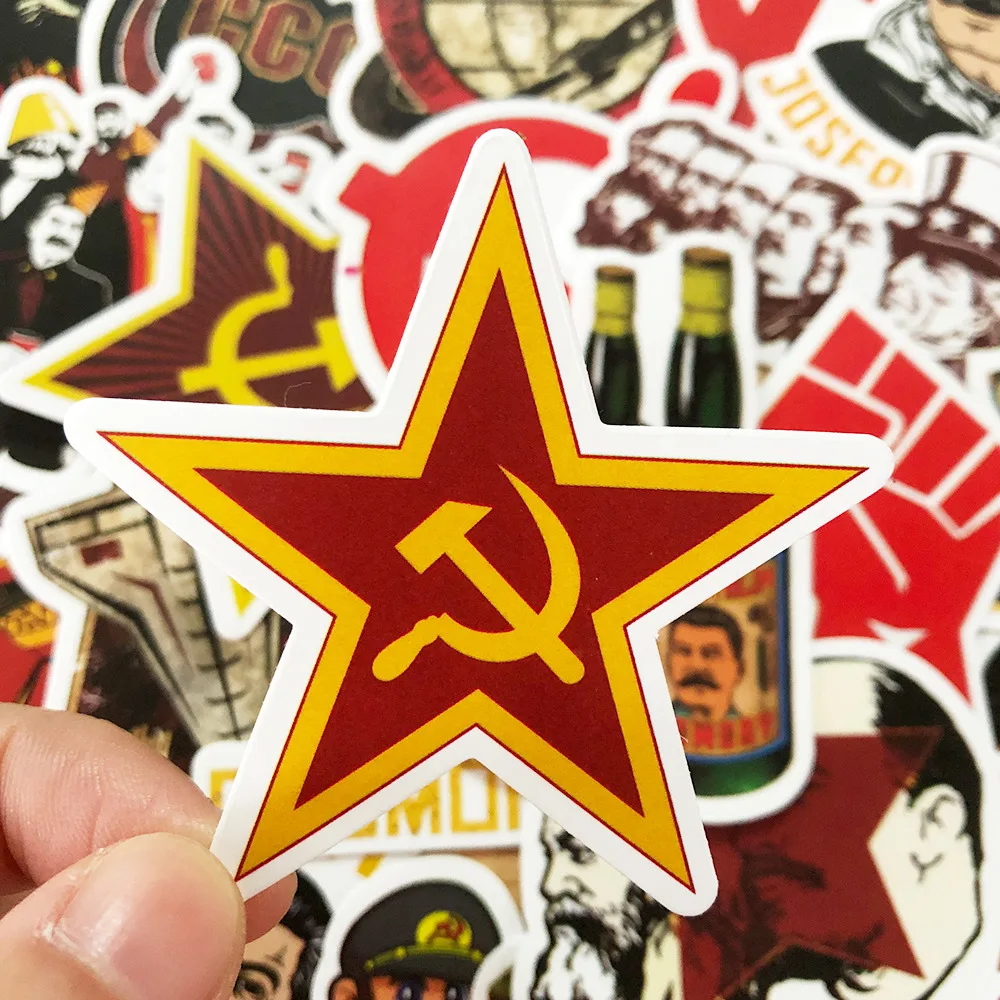 50 шт. смешанный Сталин СССР CCCP плакат стикер s для DIY ноутбука багаж Холодильник Дверь Декор водонепроницаемый игрушка стикер