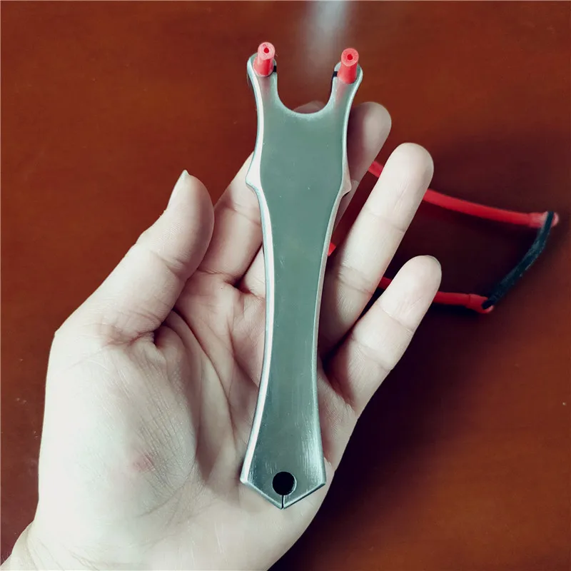 Рогатка для рыбалки мощная катапульта из нержавеющей стали с резиновой лентой