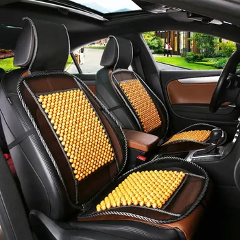 

Universal Massage Wood Beads Car Seat Cover Summer Cooling Cushion Mesh Mat Car Styling