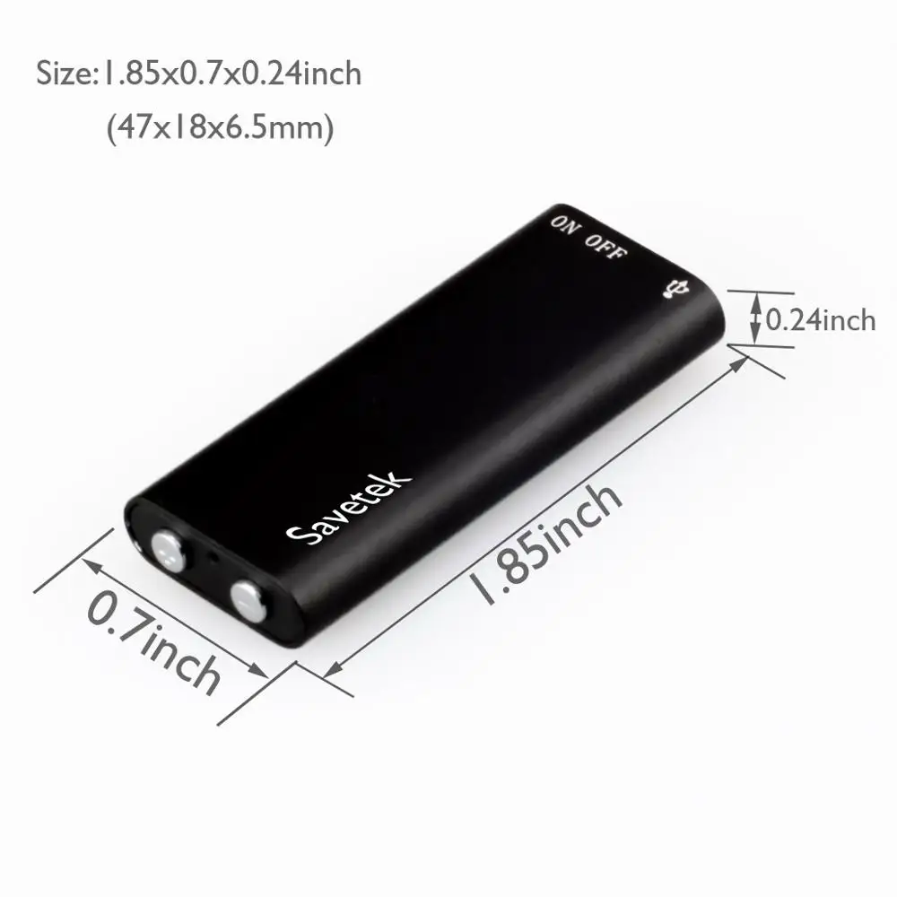 Самая маленькая мини USB ручка Savetek с голосовой активацией 8 ГБ цифровой аудио