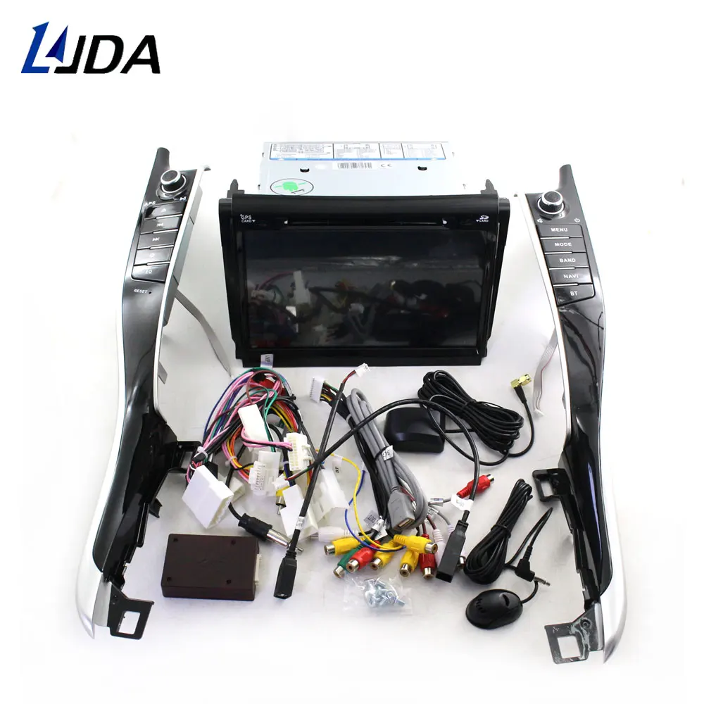 Автомобильный DVD плеер LJDA 2 Din Android 10 0 для Toyota Harrier 2013 2015 2016 2017 Wi Fi GPS радио ГБ + 16