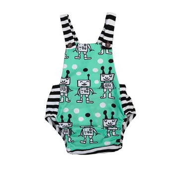 

Newborn Toddler Baby Boy Girl Unisex Cotton Sleeveless Cartoons Bodysuit Outfits 0-18 Months Helen115