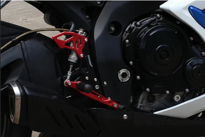 Мото задний Набор подножки для ног алюминиевый сплав подставка для ног для SUZUKI CNC заднее сиденье мотоцикла аксессуары
