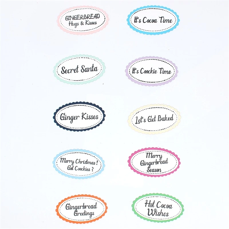 

VYUTXA Gingerbread Greetings Transparent Clear Silicone Stamp Cutting Dies Set for DIY scrapbooking/photo album Decorative
