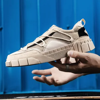 

Fashion Men Shoes 2020 Autumn New Men's Casual Shoes Comfortable Breathable Sneakers for Men Rubber Hard-Wearing Walking Shoes