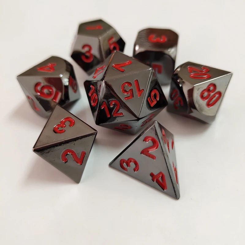 Металлические игральные кости набор D& D многогранные игральные кости DND для и драконов ррг настольные игры-DND металлические игральные кости