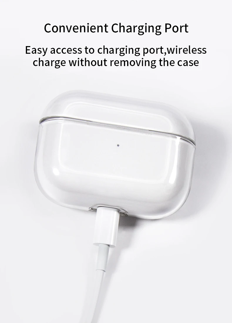 Жесткий прозрачный чехол Hadinas для Airpods Pro, защитный прозрачный PC чехол для Apple Airpods Pro coque air pods pro funda, новинка