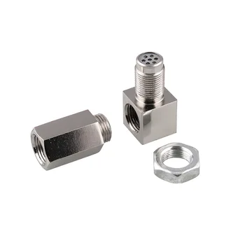 

90 Degree O2 Oxygen Sensor Spacer Engine Indicator Light CEL Check Bung Catalyst Car Accessories Fault Lamp Shield Connector