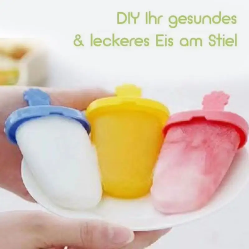 1/3/6Pcs Ice Cream Mold Popsicle Molds DIY Dessert Freezer Fruit Juice Pop Maker Mould With Sticks Kids Feeding Supplies | Мать и ребенок