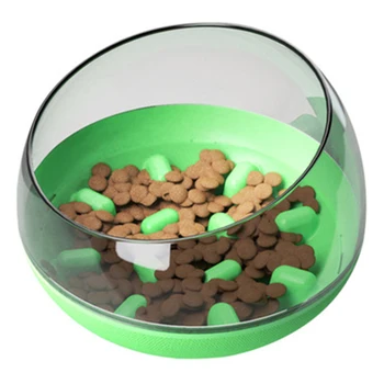 

Dog Slower Feeder Bowl Spill-Proof Pet Tumbler Bowl Large for Fast Eaters Puzzle Toys Slow Feeder IQ Training