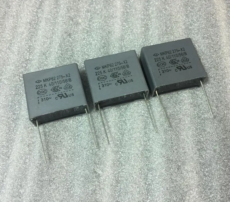 

Original imported electronic capacitor Faraday safety gauge capacitor MKP62 225 K 2.2uf 275VAC P27.5MM