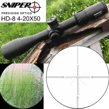 

Newst SNIPER HD-8 4-20X50 First Focal Plane Rifle Scopes Side Parallax Glass Etched Reticle Hunting Tactical Shooting Riflescope