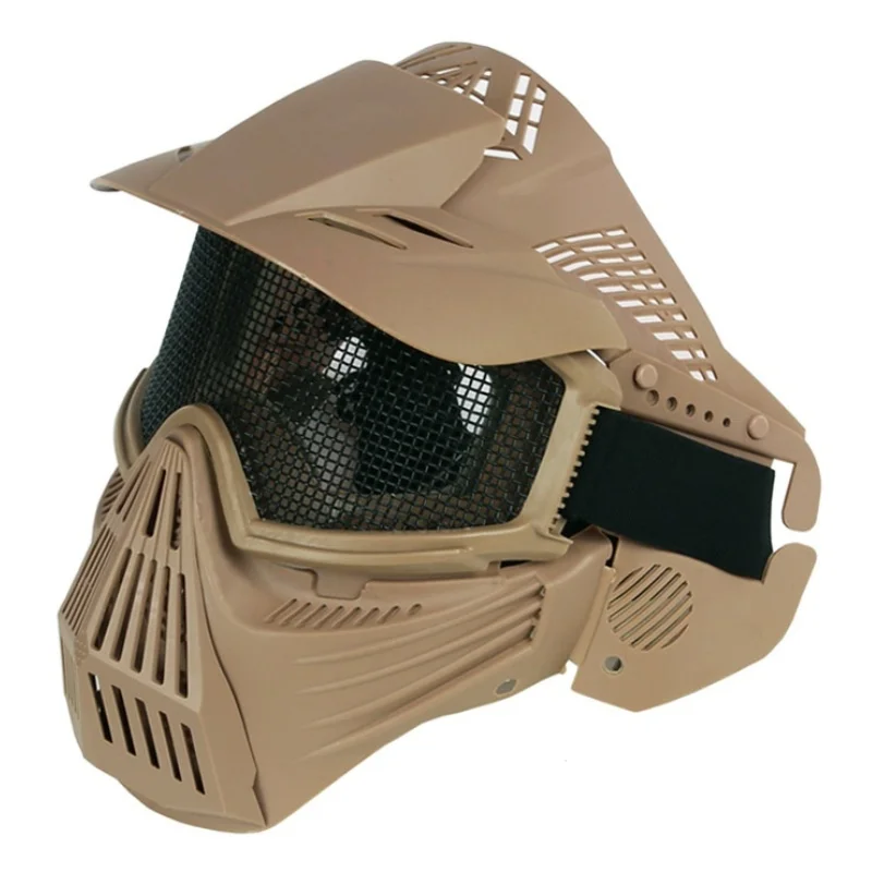 Airsoft Paintball Goggle Mask Full Face Metal Steel Mesh Mask Shooting Hunting Accessories Wargame Military Army Tactical Masks