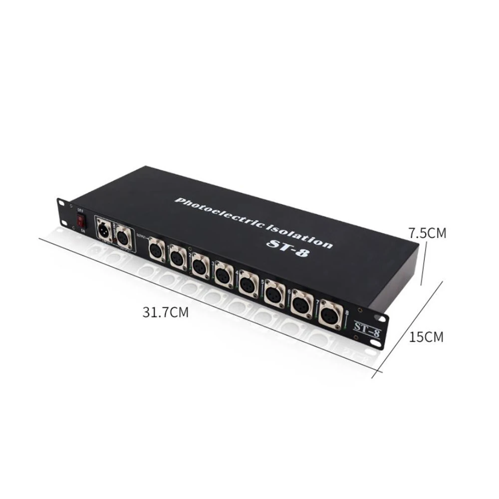 Сценическое освещение 8 способ 4 канальный распределитель сигналов DMX сплиттер