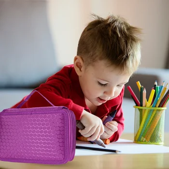 

1Pc 72 Slots Pencil Holder Simple Pencil Organizer 4-layer Colored Pencil Case