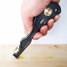 HONGDUI-Herramienta de raspado de pegamento de vidrio, pala raspadora, herramienta de pegamento para carpintería, herramientas de desbarbado con hoja de ángulo recto y cuchilla de arco