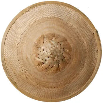 

Handmade Bamboo Bucket Chinese Style Retro Idyllic Living Room Wall Decoration Ornaments Painting Pendant