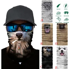 3D животное катание на лыжах Сноуборд теплый шарф на шею Балаклава для нанесения маски на лицо бандана велосипедная маска Велосипедное оборудование дропшиппинг Z0925 Горячая