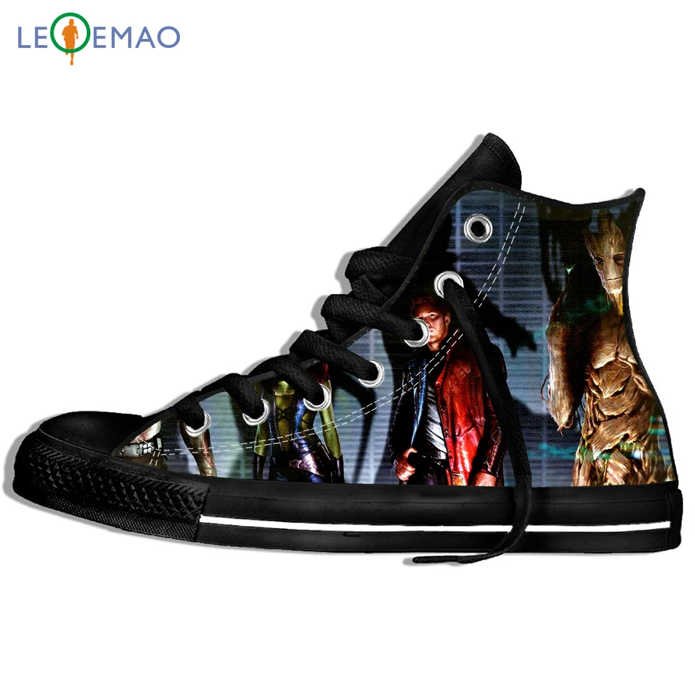 

Custom Image Printing Sneakers Arrival Movie Guardian Of The Galaxy Color Printed Streetwear Unisex Canvas Custom Walking Shoes