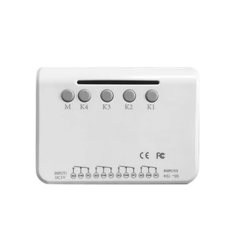 

Universal WIFI Remote Control Wireless Switch Module for EWeLink 4Ch DC 5V Wifi Switch Timer Phone APP Remote Control Voice Cont