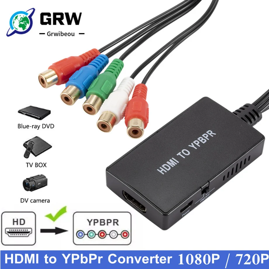 GRWIBEOU HDMI для быстрой поддержки 1080P / 720P совместим с DVD Blu-Ray плеером PS2 PS3 Xbox к HD TV |