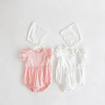 

Infant Girl Romper Suit Newborn Girl Pure Cotton Embroidered Lace Jumpsuit Kids Baby Clothes Outfits Summer 0-24 M Clothes New