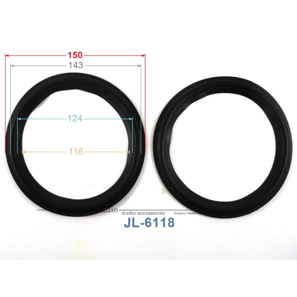 

New 10 pcs /lot = 5 Pair 6 inch Woofer Repairable Parts / Speaker Rubber Surround ( 150mm / 143mm / 124mm / 116mm )