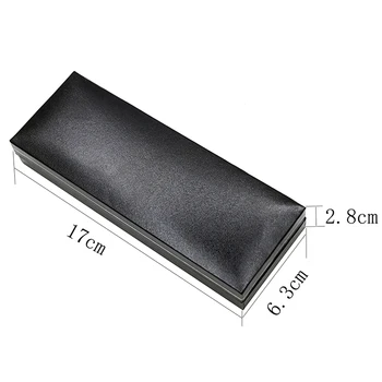 

1pc PU Pen Storage Box Plastic Transparent Pen Case Stationery Organizer School Office Supplies