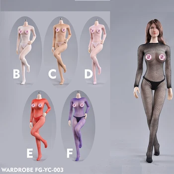

In stock 1/6 scale Female Accessory of FG-YC-003 Soldier Wardrobe Series with Seamless Connected Fishnet Socks for 12 '' Body