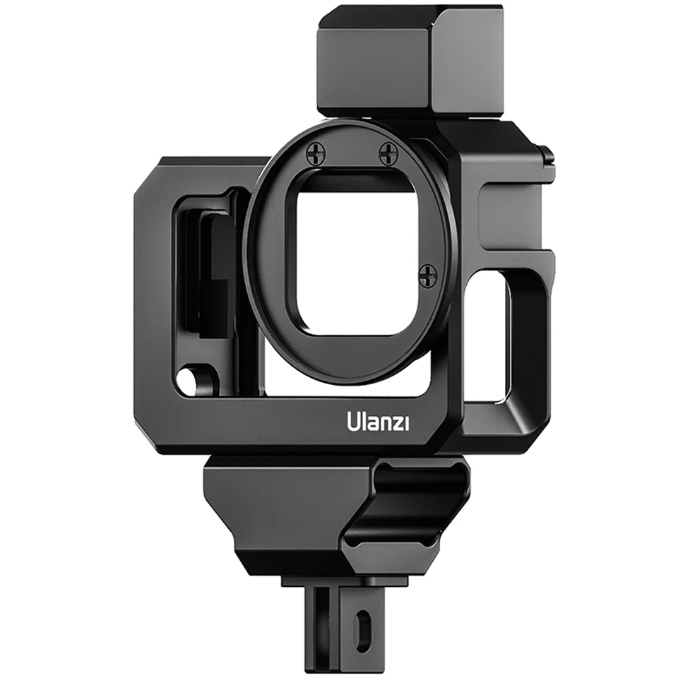 Ulanzi Aluminum Alloy Housing Camera Cage for Gopro Hero 9 With Anti-fall Cold Boot Expands Vlog Photography + MT-09 Tripod