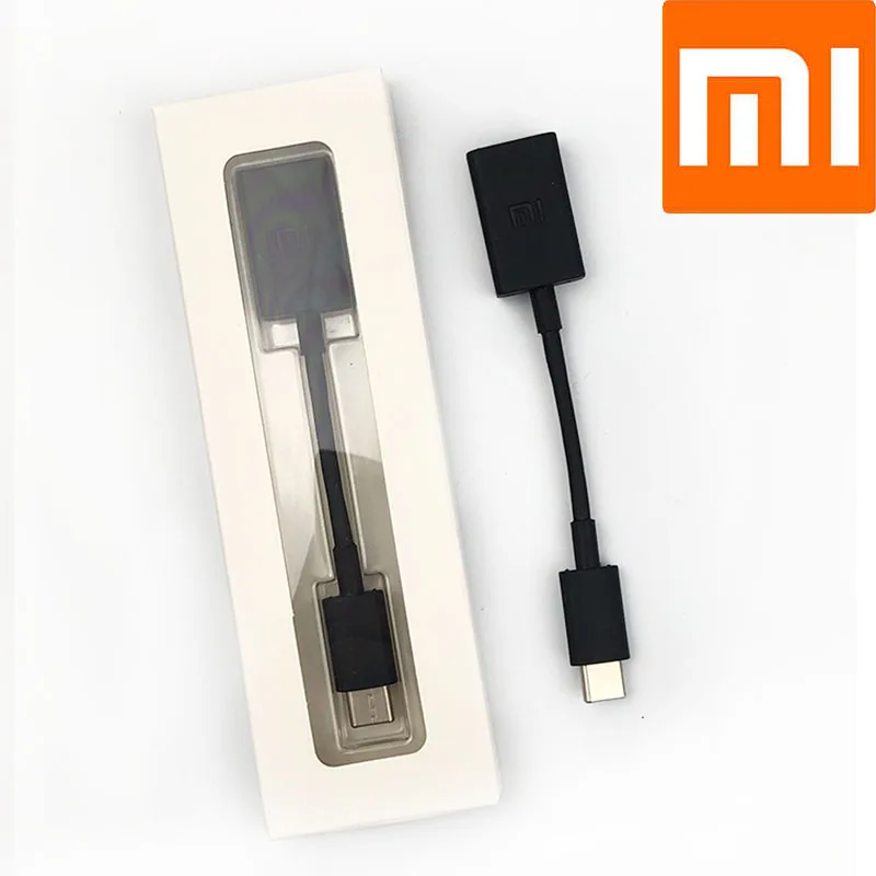 Оригинальный кабель конвертер xiaomi type C OTG адаптер для зарядки кронштейн флеш