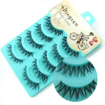 

NEW 5 pairs Handmade 3d mink lashes short False Eyelashes Crissross Messy Dense Natural Eye Lashes Stage Makeup False Eyelashes