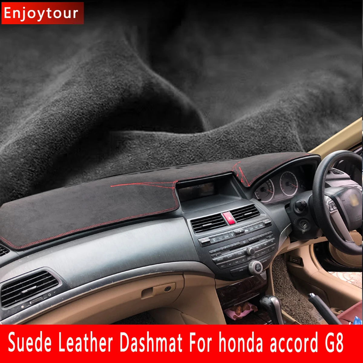 Авто-Стайлинг замшевые приборной панели крышки тире коврик ковер для honda accord 2008 2009 2010 2011 2012 G8 RHD