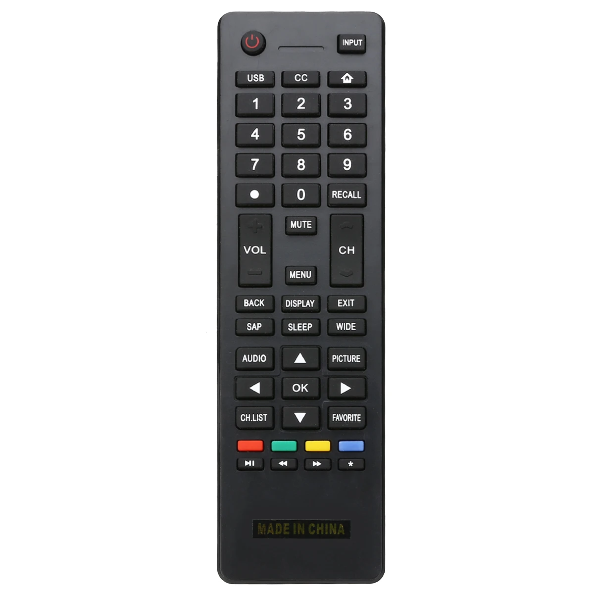 New Dc 3v Remote Controller Black Replacement Tv Remote Control For