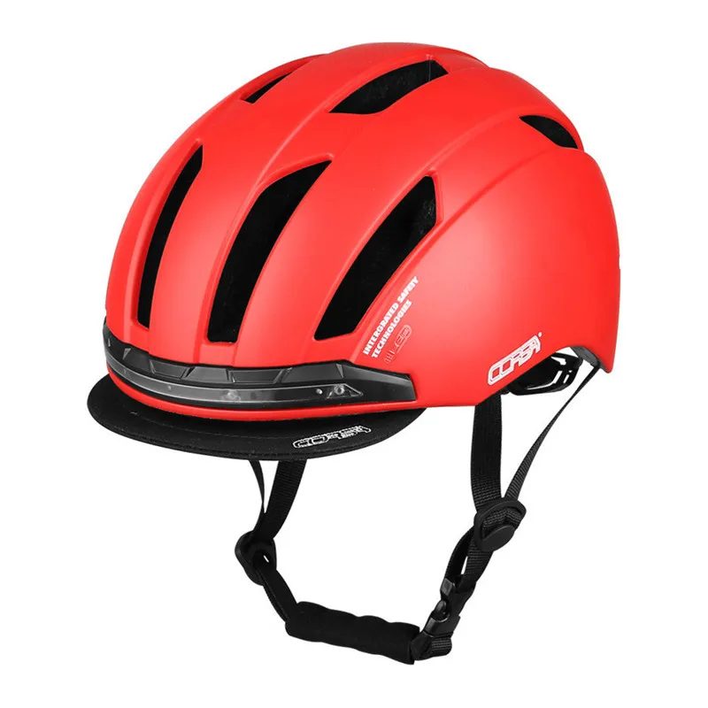 

New Cycling Smart Helmet PC + EPS Sport Safety Helmet with Intelligent Led Lights for Kids Bike Scooter Skating Helmts 52-58cm