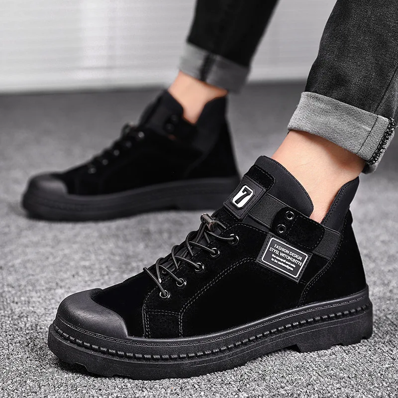 Najtaniej 2020 moda zimowe męskie buty PULeather męskie wodoodporne buty Chaussure Mans obuwie dla mężczyzn buty obuwie męskie tenisówki