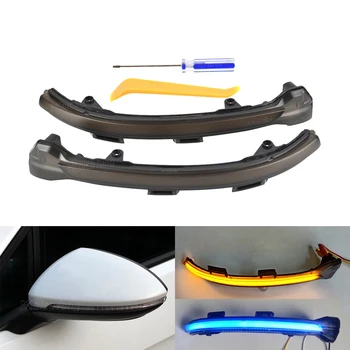 

For VW Golf 7 GTI R GTE GTD MK7.5 13-19 Touran Jetta MK7 LED Dynamic Turn Signal Blinker Sequential Side Mirror Indicator Light