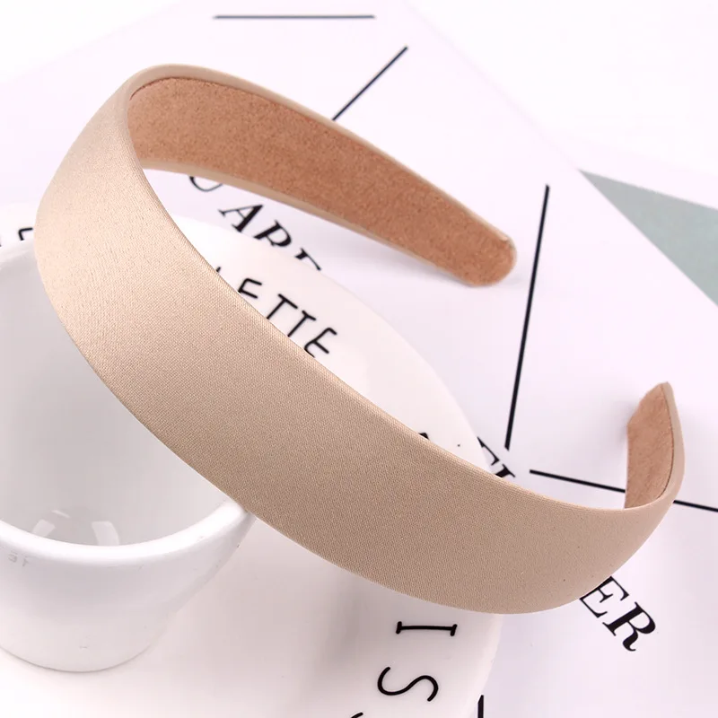 Japanese Korean Sweet Elegant Retro Simple Large Rims Hair Simplicity Solid Color Hair Bands Hair Accessories Headdress Headband