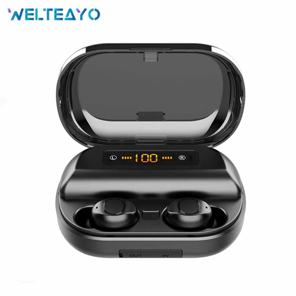 

F9 Mini Smart Touch Control TWS Wireless Earphones Bluetooth 5.0 Earbud 8D Stereo Headset 2000mAh Box Power Display Headphones