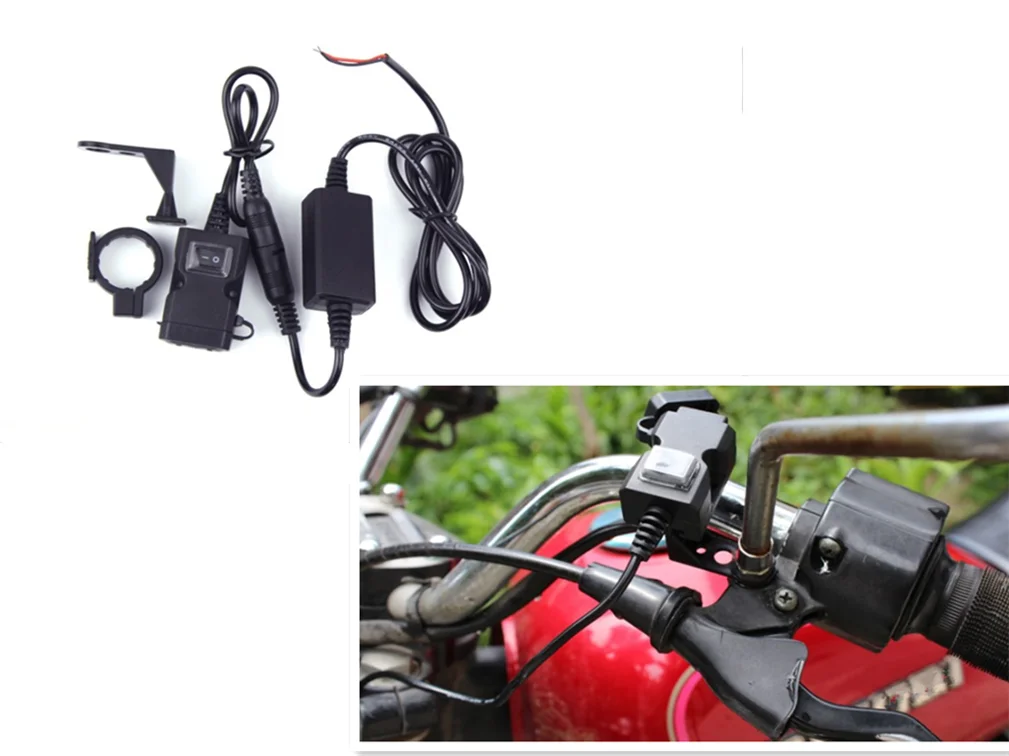

Electric car port waterproof motorcycle handlebar charger 5V 1A / 2.1A for HONDA VTR1000F FIRESTORM CBR125R CBR300R CB300F FA